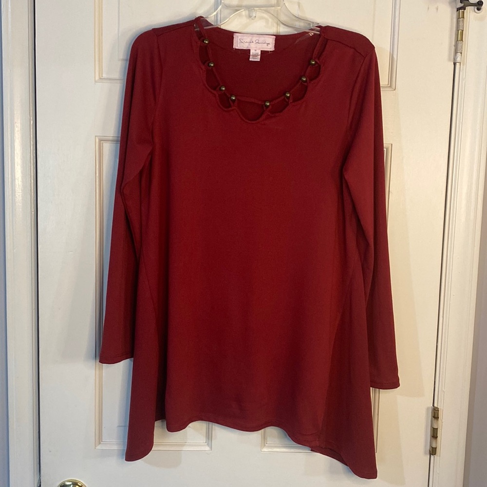 French Laundry Burgundy Blouse